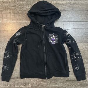 Disney Kids Black Sweatshirt with Starburst and Character Design